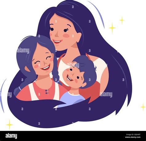 mom and her son stock vector images alamy
