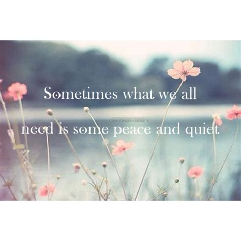 Peace And Quiet Quotes Quotesgram