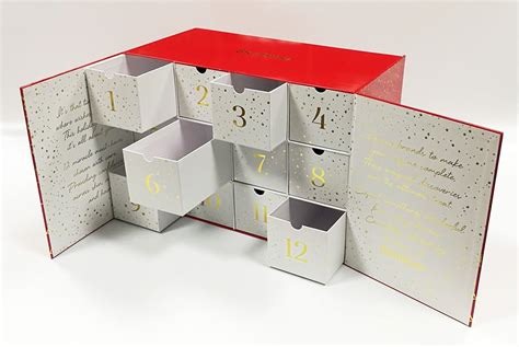 Custom Decorative Cardboard Paper T Box Supplier Company Advent