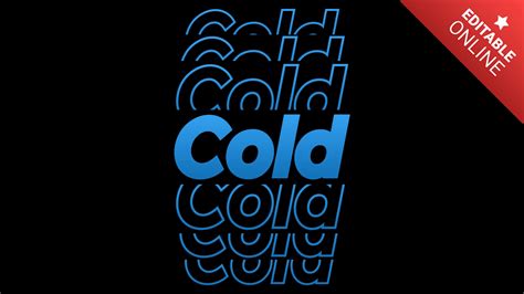 Cold Text Effect Generator