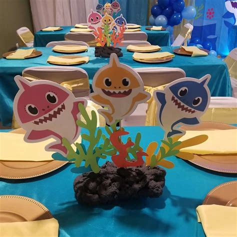Birthday baby shark backdrop full styrofoam and balloon babysharkdecortion babysharkbirthday. Baby shark Birthday Party Ideas | Photo 10 of 19 | Catch ...