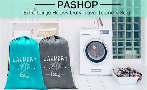 Pashop 2 Pack Extra Large Travel Laundry Bags Heavy Duty