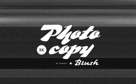 Free 3x Photocopy Texture Photoshop Stamp Brush