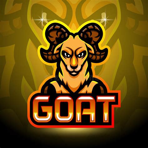 Goat Mascot Sport Esport Logo Design Stock Vector Illustration Of