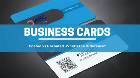 Coated Vs Uncoated Business Cards Whats The Difference