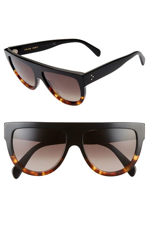 Céline 58mm Flat Top Sunglasses In Black Lyst