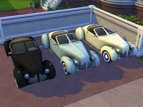 Enure Sims Open Car High Society Converetd From Ts3 To Ts4 Sims 4