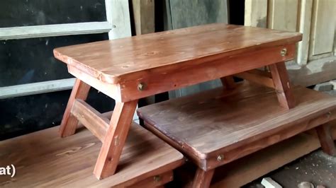Cara membuat meja lipat kayu cara 1: Review Meja Lipat Kayu Serbaguna - YouTube