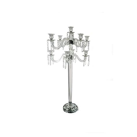 Entrada 35 In 9 Arm Crystal Taper Candelabra Wayfair