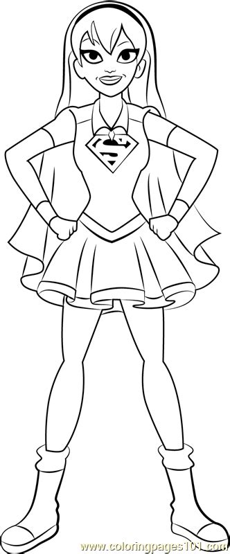 supergirl coloring page  kids  dc super hero girls printable coloring pages