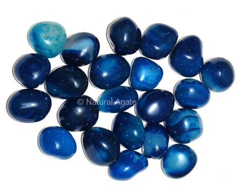 Buy Blue Onyx Tumbled Stone From Natural Agate Anand India Id 927136