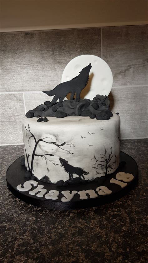 Wolf Cake Images Pin On Cakes I Ve Made Jade Chambers
