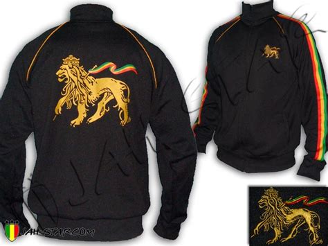 rasta jacket tracksuit love zion conquering lion of judah jah star wear ebay