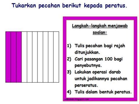 Menukar desimal kepada pecahan (dan sebaliknya) adalah langkah pertama dari pelbagai jenis masalah matematik yang akan muncul dalam latihan dan ujian pada masa akan datang. CELIK MATEMATIK: Menukarkan Pecahan Kepada Peratus