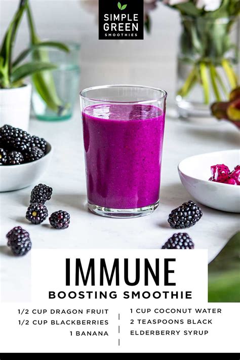 Elderberry Immune Boosting Smoothie Natural Remedy To Strengthen Your Health Recipe In 2020