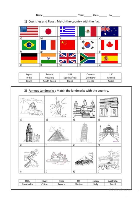Presented textures containing in the archive are for free for any usage except from sale. Countries and Capitals - English ESL Worksheets for distance learning and physical classrooms