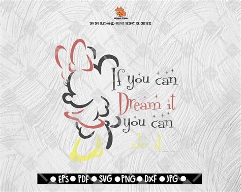 If You Can Dream It You Can Minnie Mouse Svg Mickey Mouse Disney