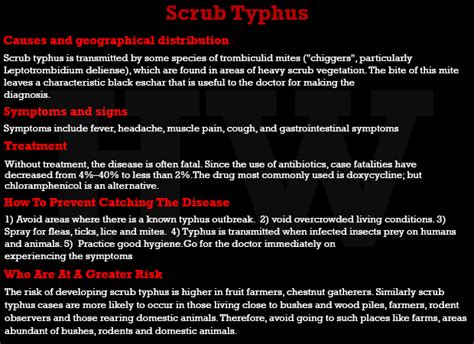 Endemic typhus fever is a disease caused by bacteria called rickettsia typhi or rickettsia felis. Killer Scrub typhus invades Himachal, Kills 10 people ...