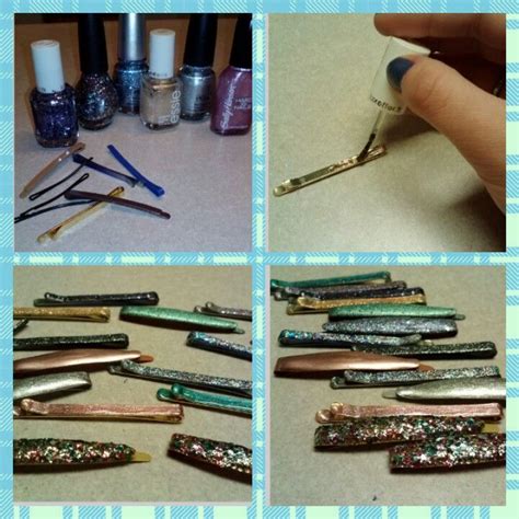 Tell us about how you made them in the comments section! Diy glitter bobby pins! Super easy! | Glitter diy, Crafts, Bobby pins