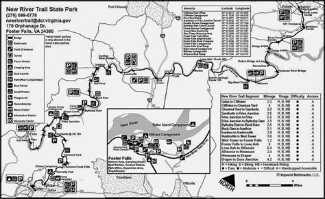New River Rail Trail Map