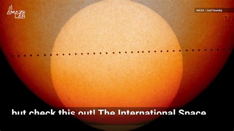 Photographer Captures Space Station S Extraordinary Solar Transit Video Dailymotion