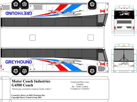 Sp Papel Modelismo Paper Bus Motor Coach Industries G4500 Coach