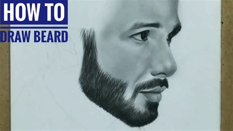 How To Draw Beard By Charcoalstep By Step Youtube