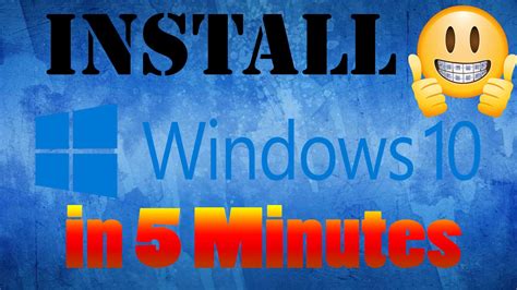 Install Window 10 In 5 Minutes Youtube