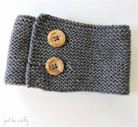 Knitting Pattern Garter Stitch Button Up Neck Warmer Pattern Neck