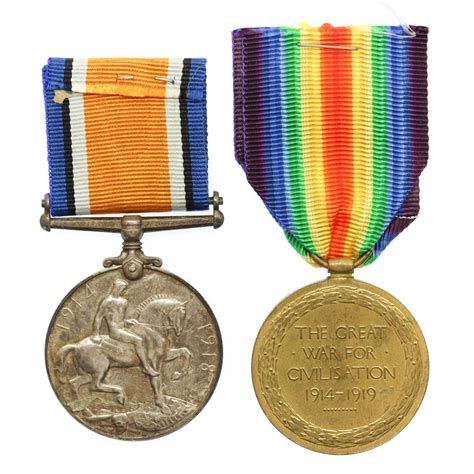 Ww1 British War And Victory Medal Pair Pte Jw Frost York