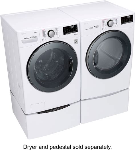 Best Buy Lg 4 5 Cu Ft High Efficiency Stackable Smart Front Load Washer With Steam And