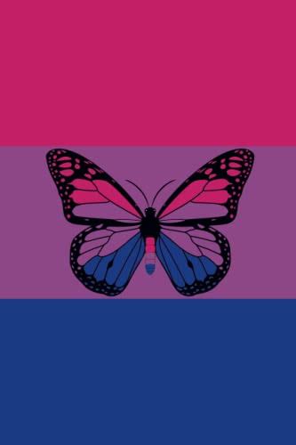 Bisexual Butterfly Notebook Bisexual Blank Lined Journal Notebook For Bisexual People 120