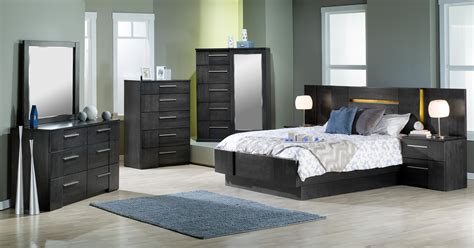 Most wall headboards act as the principle focal point in a bedroom. Defehr Milano Contemporary Queen Platform Bed with 2 Nightstands | Stoney Creek Furniture ...