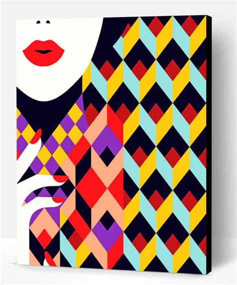 Abstract Woman Pop Art Paint By Numbers Paint By Numbers Pro
