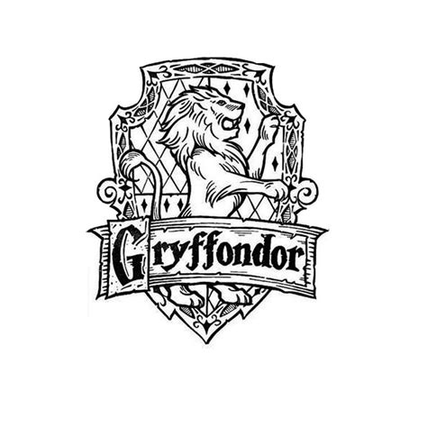 Gryffindor Crest Harry Potter Coloring Pages Clip Art Library
