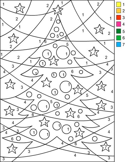 Nicoles Free Coloring Pages Christmas Color By Number