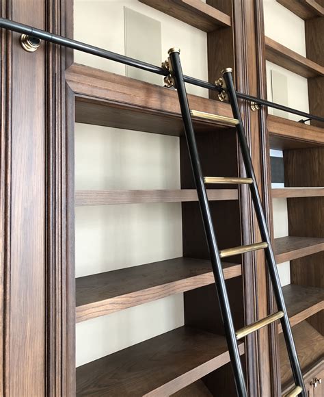 Custom Designed And Made Rolling Library Ladders Andrew Nebbett Designs
