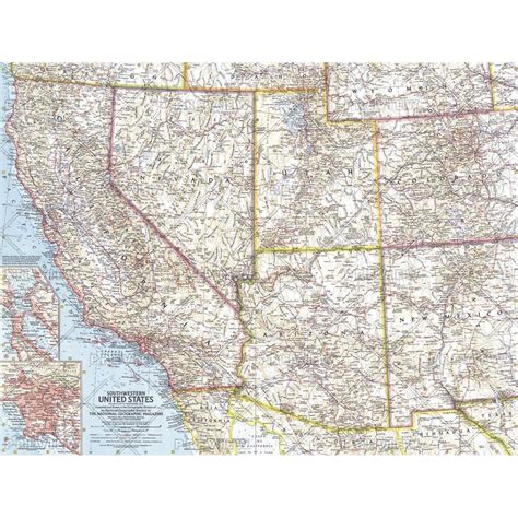 Southwestern United States Published 1959 The Map Shop