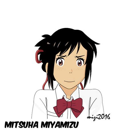 Mitsuha Miyamizu By Amiziart On Deviantart