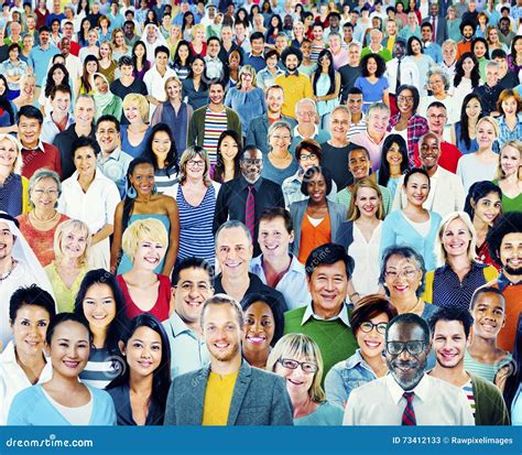 Group Of Multiethnic People With Speech Bubbles Royalty Free Stock