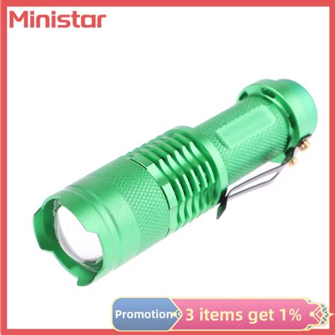 Ministar Mini Tactical Flashlights Portable Led Camping Lamps 3 Modes