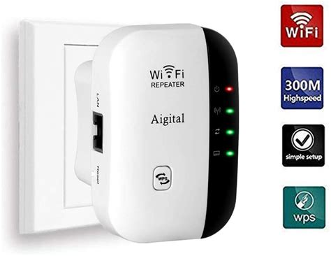 Aigital Wifi Booster 24g Wireless Internet Amplifier For Home 300mbps