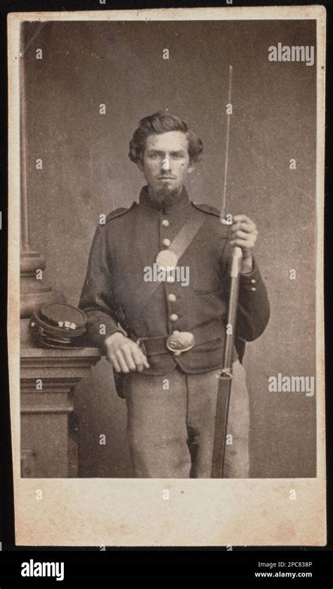 Unidentified Soldier Of 44th New York Infantry Regiment In Uniform With