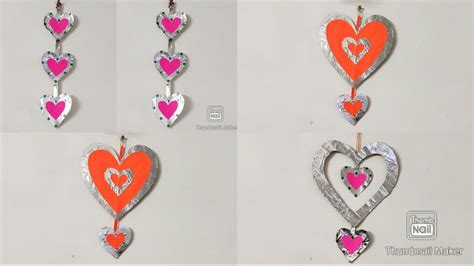 3 Amazing Diy Beautiful Heart Wall Hanging Ideasroom Decor Crafts