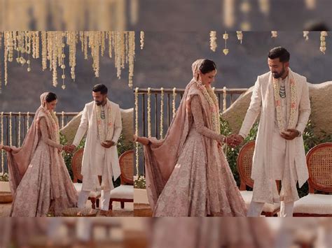 kl rahul athiya shetty marriage photo viral from khandala couple look beautiful in pink wedding
