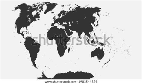 World Map Silhouette Vector Illustration Stock Vector Royalty Free