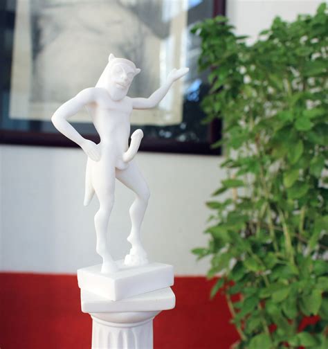 Satyr Statue Marble Statue Pan Sculpture Minotaur Erotic Sculpture Sex Art Penis Art