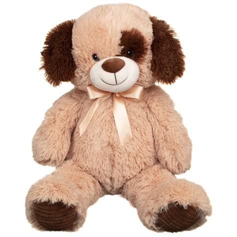 While most plush dog toys offer quiet play, some have squeakers inside and others crinkle and make other noise. Plush Toy 60cm - Dog | Animal Toys - B&M