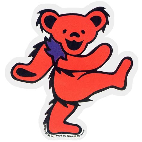 Dancing Bears Small Sticker In 2021 Grateful Dead Dancing Bears
