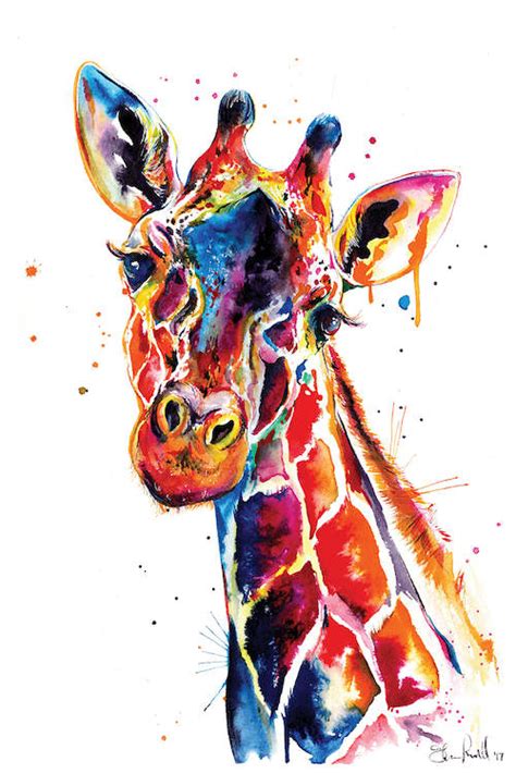 Giraffe Canvas Print By Weekday Best Icanvas Giraffe Art Giraffe
